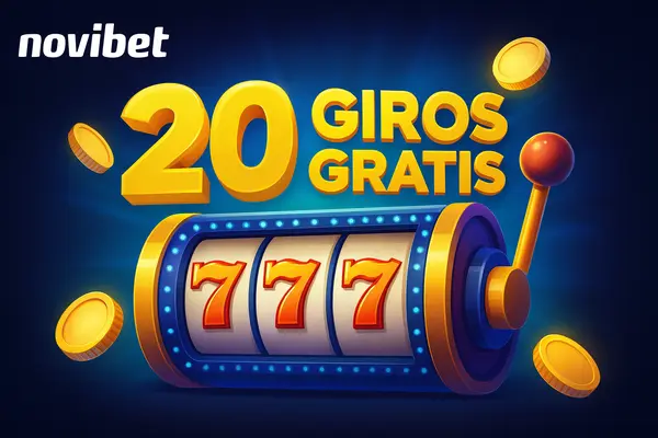 20 giros gratis en novibet